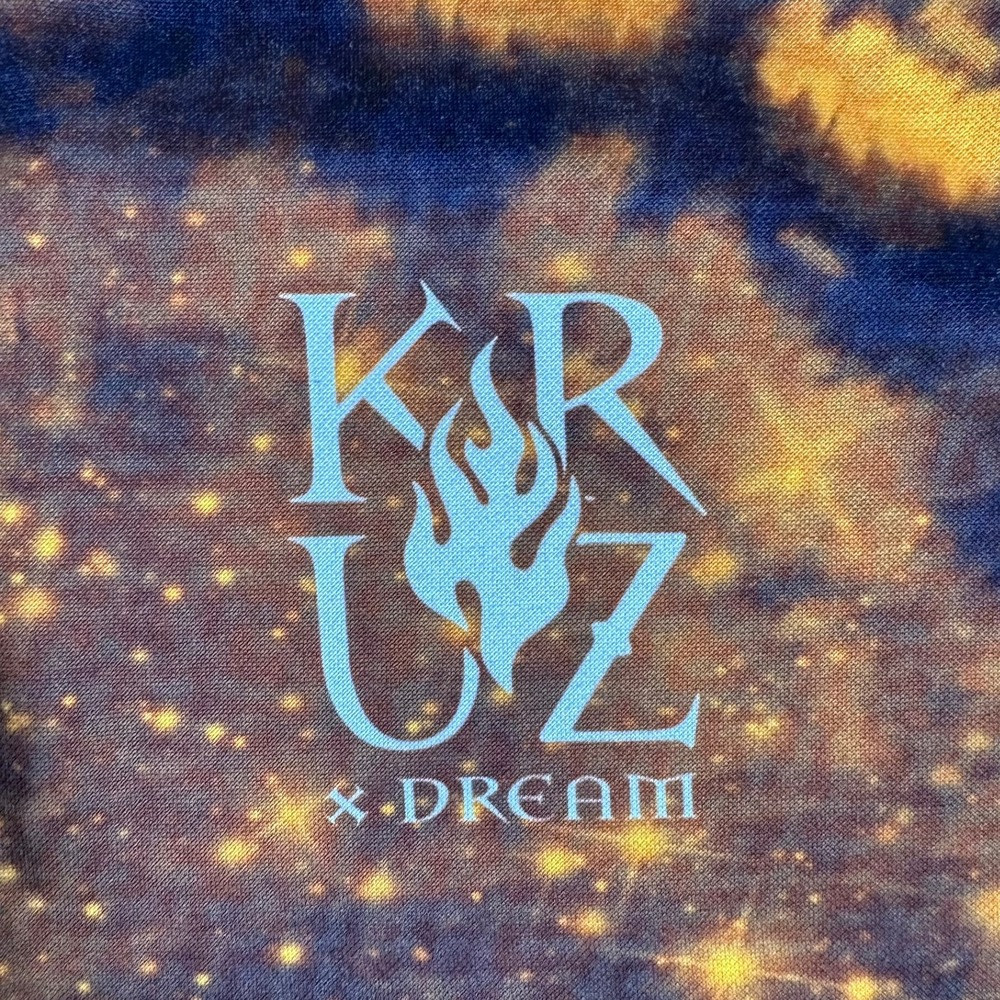 DREAM x KRUZADER "Find Your Fire" Sublimated Tie-Dye Style Unisex Hoodie Size L - Picture 8 of 10